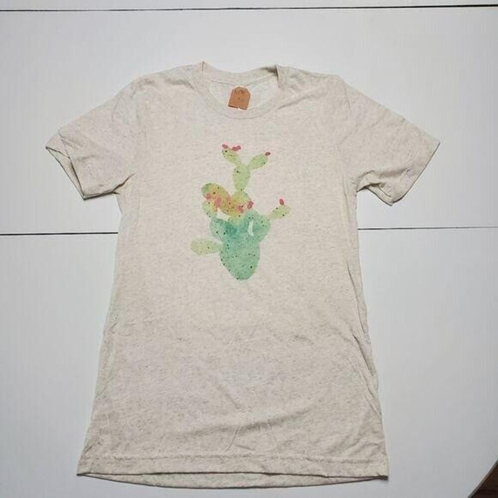 New Canvas soft tee, Cactus graphic on cozy shirt